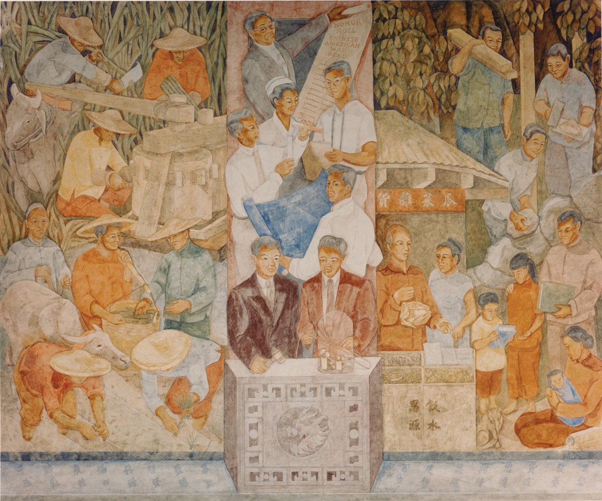 fresco painting for the United Chinese Society